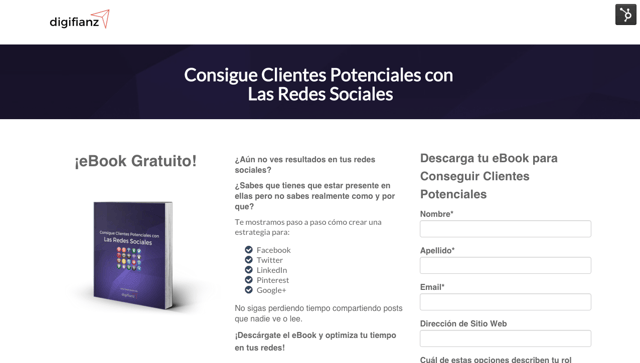 landing page digifianz